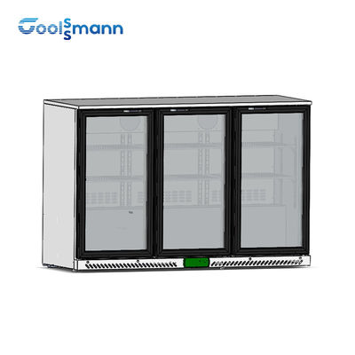 LED Control Beverage Cooler Fridge , Hinged Door Cold Drink Fridge